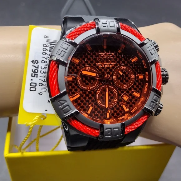 FIRM PRICE-New Invicta Bolt Cable Chronograph Men's Watch.